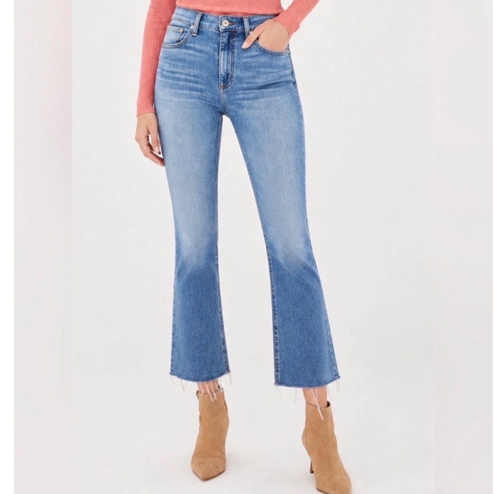 Rag & Bone Nina High Rise Ankle Flare Jeans Paeonia Blue WDD23S2649FFPA 26